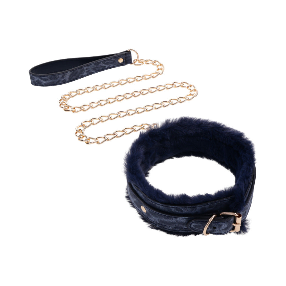 SPORTSHEETS SEX & MISCHIEF COUGAR FUR COLLAR & LEASH
