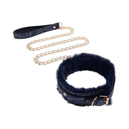 SPORTSHEETS SEX & MISCHIEF COUGAR FUR COLLAR & LEASH