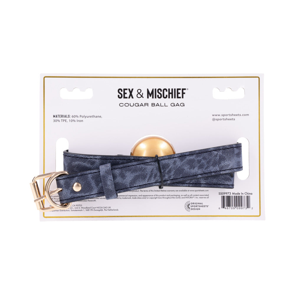 SPORTSHEETS SEX & MISCHIEF COUGAR BALL GAG