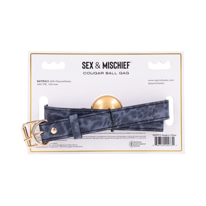 SPORTSHEETS SEX & MISCHIEF COUGAR BALL GAG