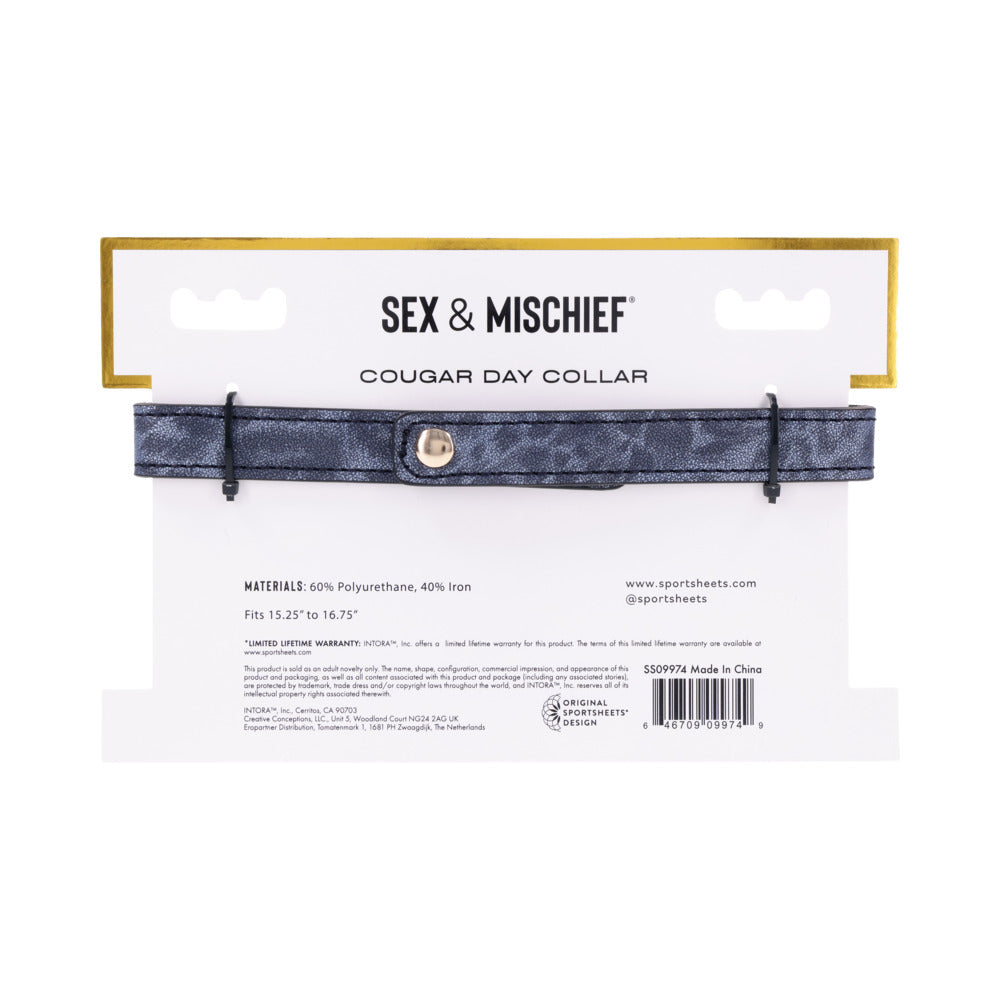 SPORTSHEETS SEX & MISCHIEF COUGAR DAY COLLAR