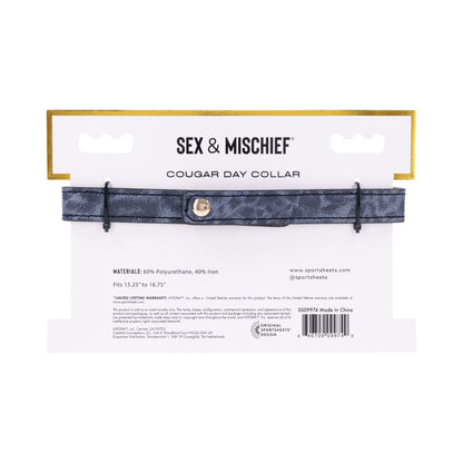 SPORTSHEETS SEX & MISCHIEF COUGAR DAY COLLAR