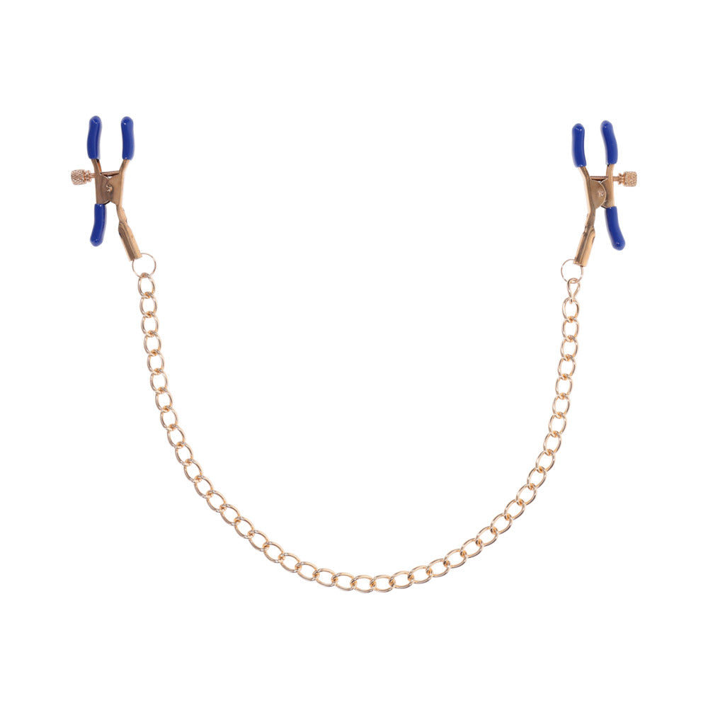 SPORTSHEETS SEX & MISCHIEF COUGAR CHAINED NIPPLE CLAMPS