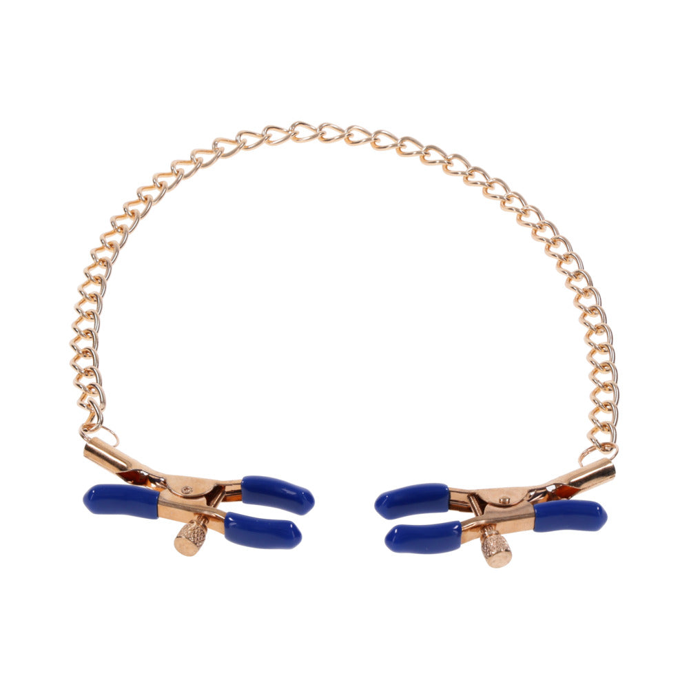 SPORTSHEETS SEX & MISCHIEF COUGAR CHAINED NIPPLE CLAMPS