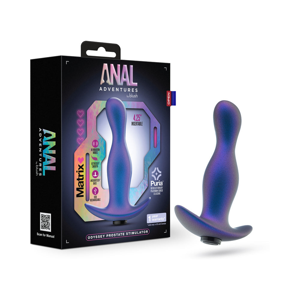 BLUSH - ANAL ADVENTURES MATRIX ODYSSEY PROSTATE STIMULATOR SPACE AGE BLUE