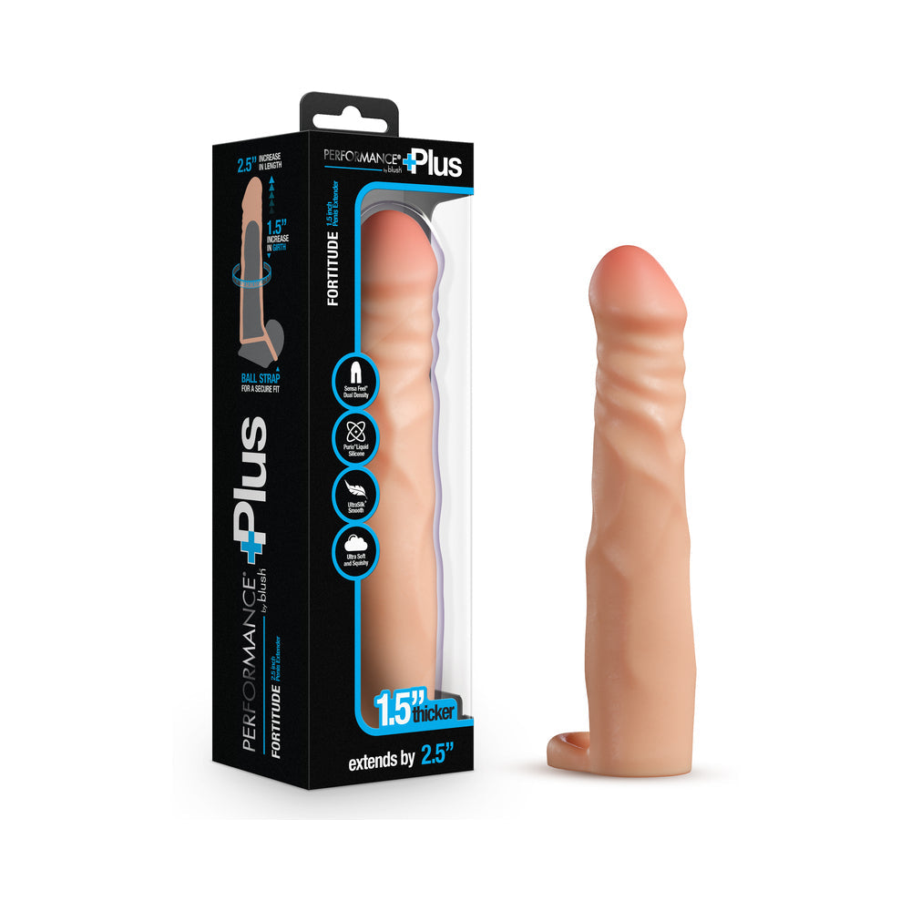 PERFORMANCE PLUS 2.5 IN. SILICONE PENIS XTENDER BEIGE