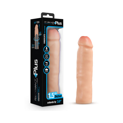 BLUSH - PERFORMANCE PLUS 3 IN. SILICONE PENIS XTENDER BEIGE