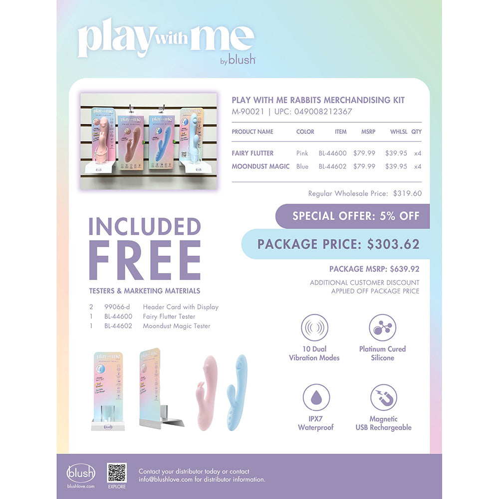BLUSH - PLAY WITH ME RABBITS MERCHANDISING KIT