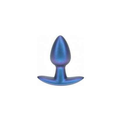 OUCH! SMOOTH SILICONE ANAL PLUG SMALL 2.6 IN. METALLIC BLUE
