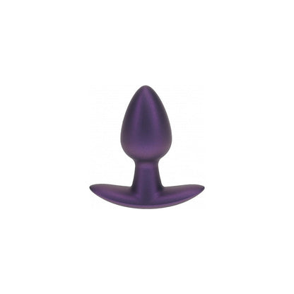 OUCH! SMOOTH SILICONE ANAL PLUG SMALL 2.6 IN. METALLIC PURPLE