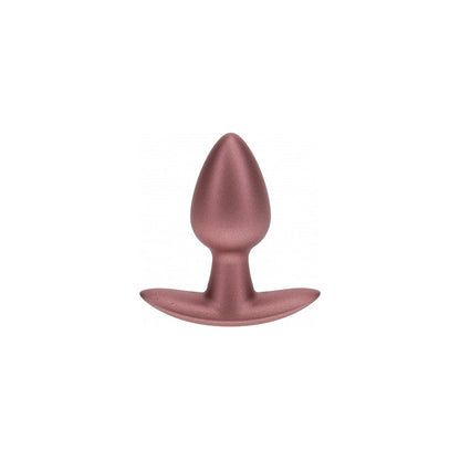 OUCH! SMOOTH SILICONE ANAL PLUG SMALL 2.6 IN. ROSE GOLD