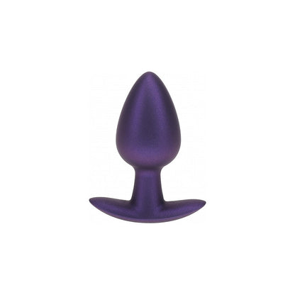 OUCH! SMOOTH SILICONE ANAL PLUG MEDIUM 3.1 IN. METALLIC PURPLE