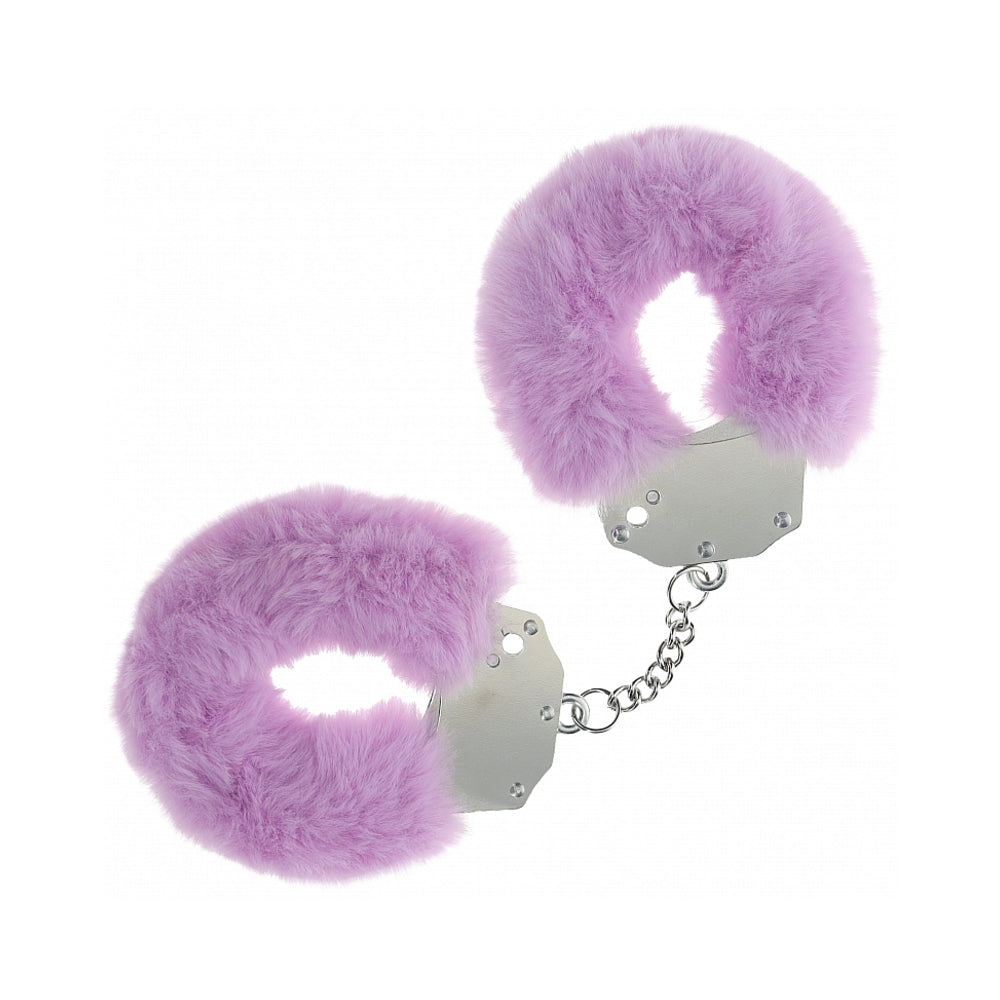 OUCH! HEAVY-DUTY FLUFFY HANDCUFFS LAVENDER