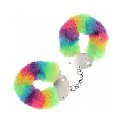 OUCH! HEAVY-DUTY FLUFFY HANDCUFFS MULTICOLOR 1