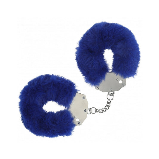 OUCH! HEAVY-DUTY FLUFFY HANDCUFFS NAVY