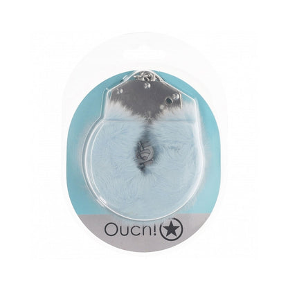 OUCH! HEAVY-DUTY FLUFFY HANDCUFFS POWDER BLUE