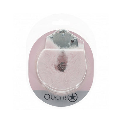 OUCH! HEAVY-DUTY FLUFFY HANDCUFFS POWDER PINK
