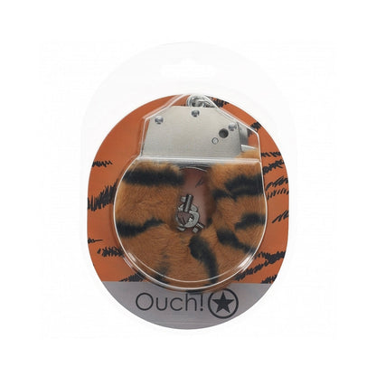 OUCH! HEAVY-DUTY FLUFFY HANDCUFFS TIGER