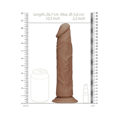 REALROCK REALISTIC DILDO 10 IN. TAN