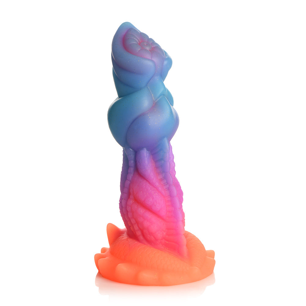 CREATURE COCKS AQUA-COCK GLOW-IN-THE-DARK SILICONE DILDO