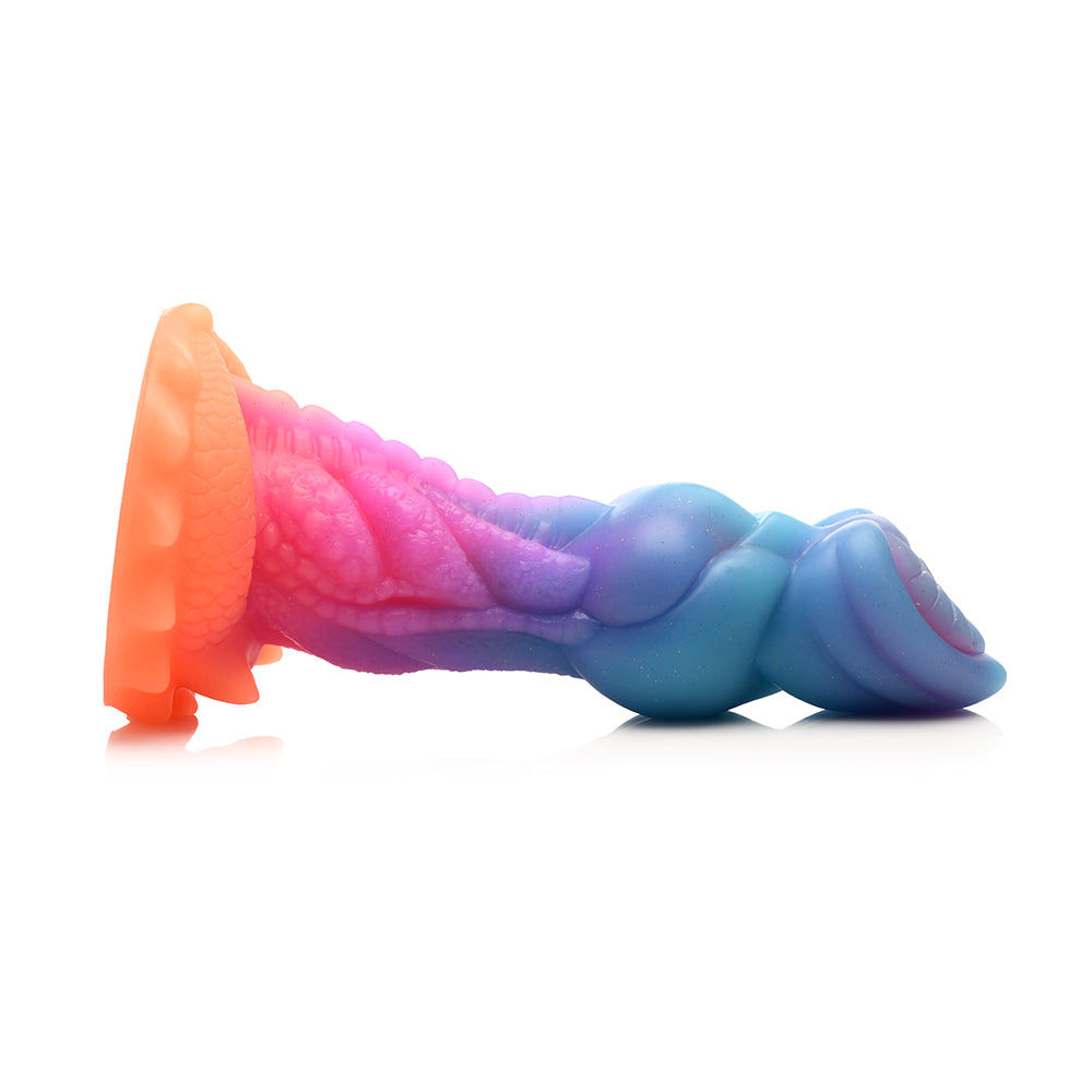 CREATURE COCKS AQUA-COCK GLOW-IN-THE-DARK SILICONE DILDO