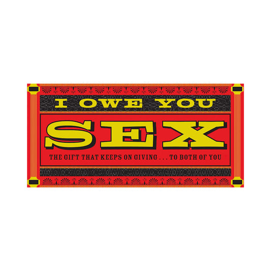 IOU SEX GIFT COUPONS