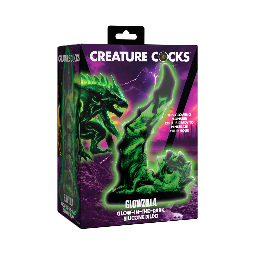 XR BRANDS - CREATURE COCKS GLOWZILLA SILICONE DILDO