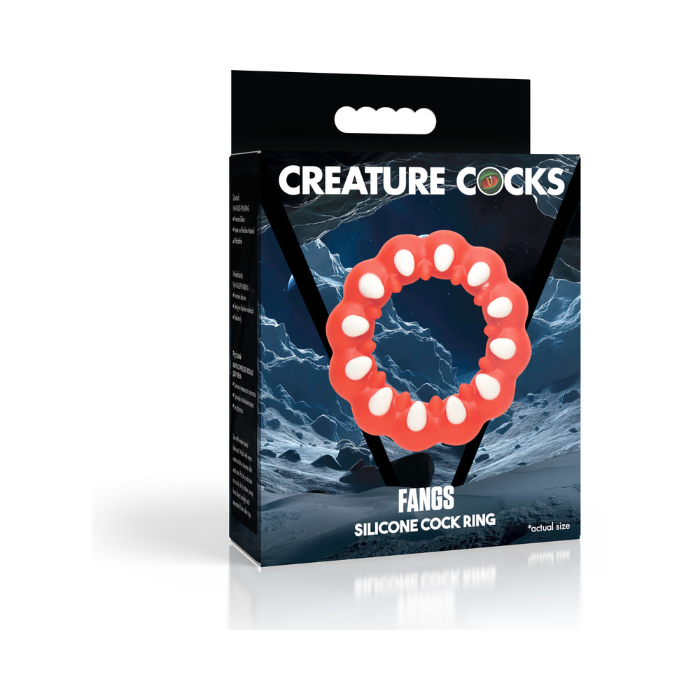 CREATURE COCKS FANGS SILICONE COCK RING
