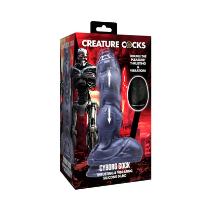 CREATURE COCKS CYBORG THRUSTING SILICONE DILDO