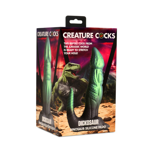 XR BRANDS - CREATURE COCKS DICKOSAUR DINOSAUR SILICONE DILDO