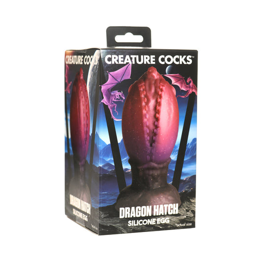 XR BRANDS - CREATURE COCKS DRAGON HATCH SILICONE EGG LARGE