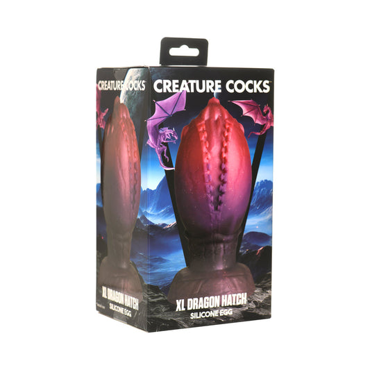 XR BRANDS - CREATURE COCKS DRAGON HATCH SILICONE EGG X-LARGE