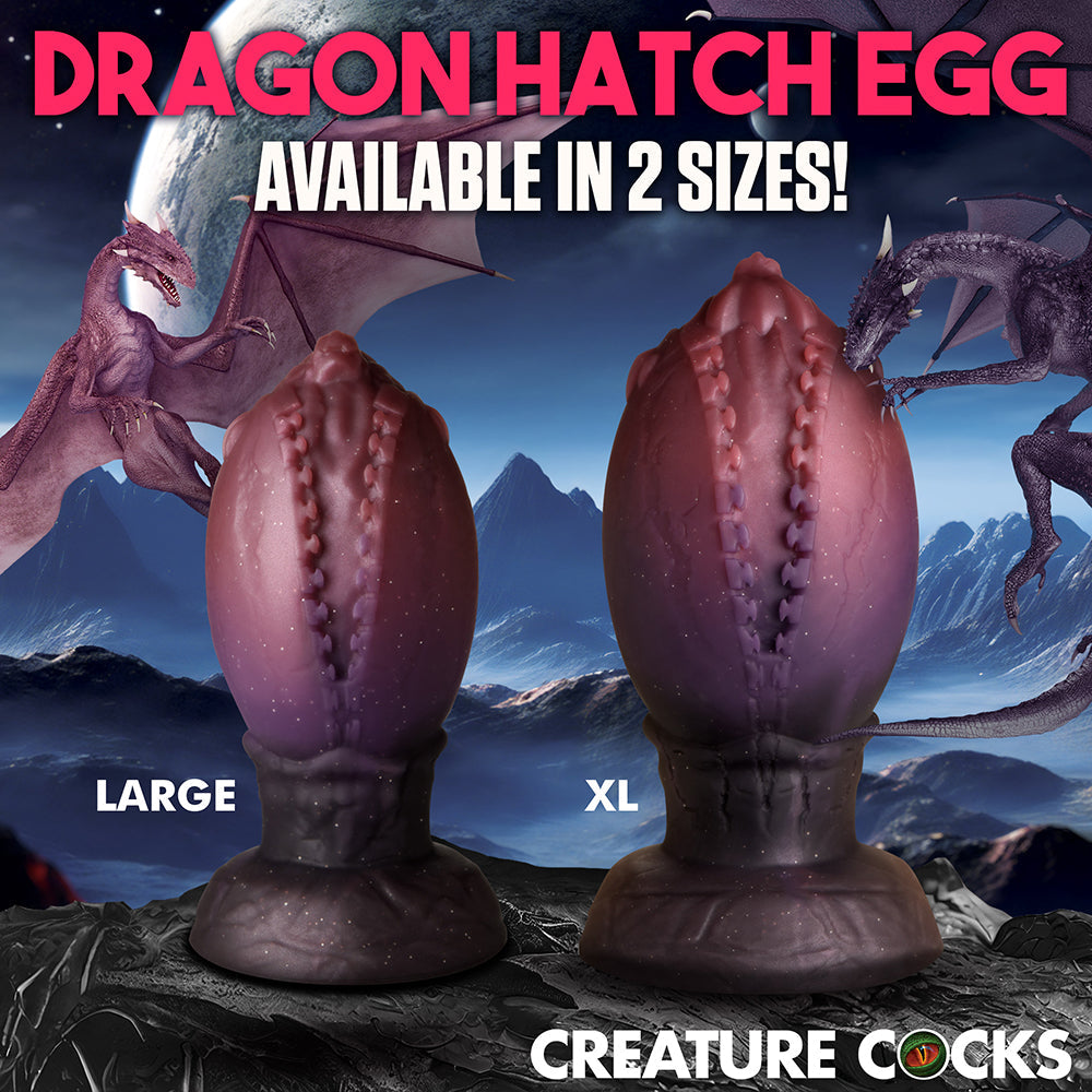 CREATURE COCKS DRAGON HATCH SILICONE EGG X-LARGE