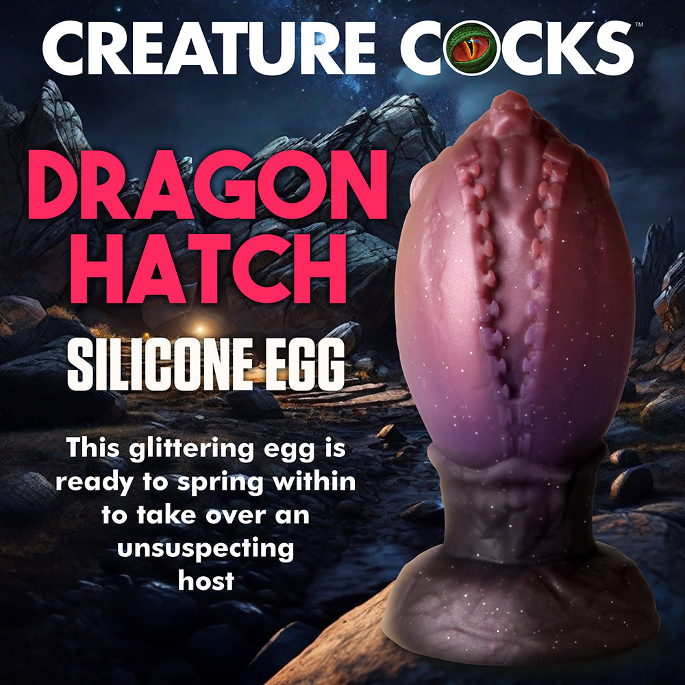 CREATURE COCKS DRAGON HATCH SILICONE EGG X-LARGE