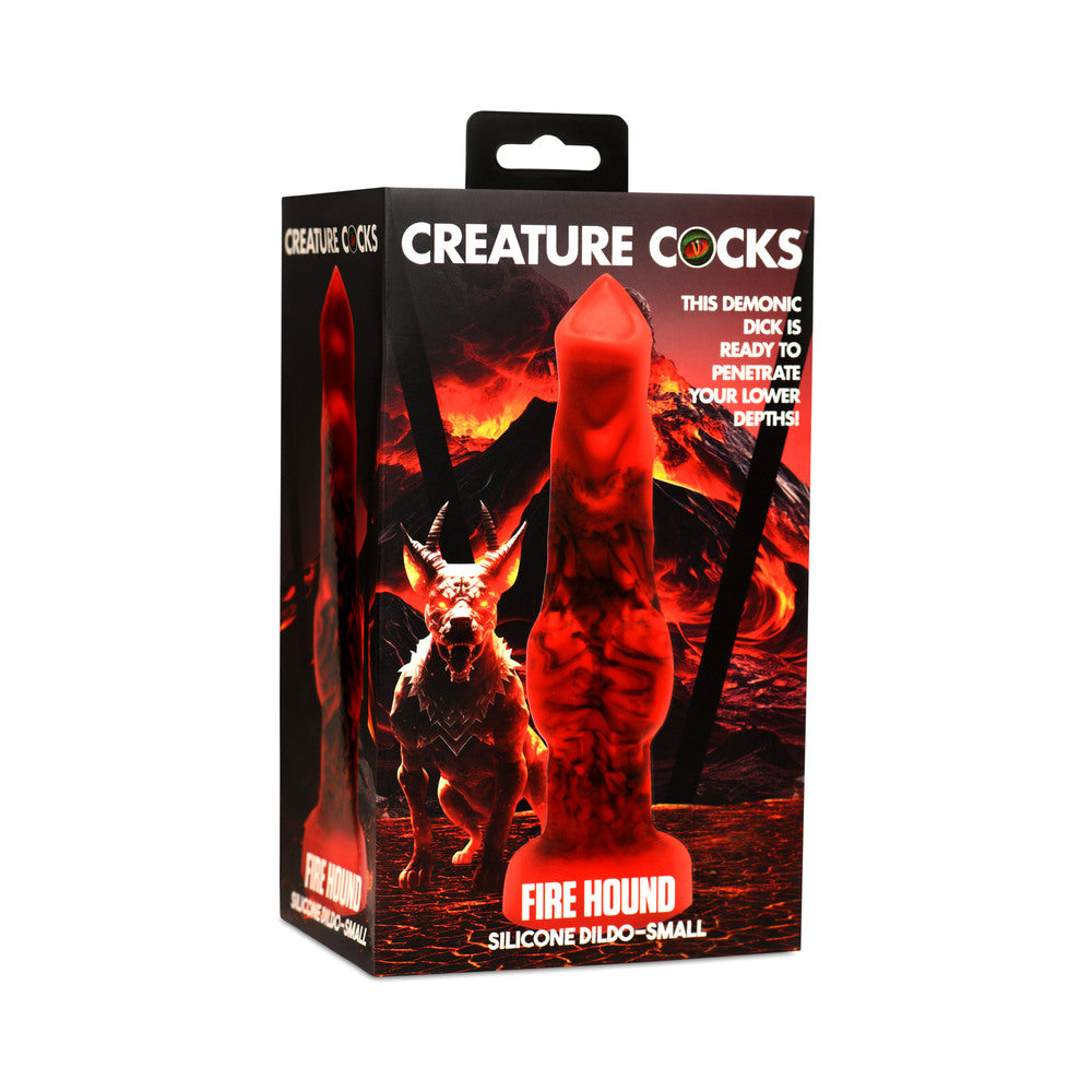 XR BRANDS - CREATURE COCKS FIRE HOUND SILICONE DILDO S