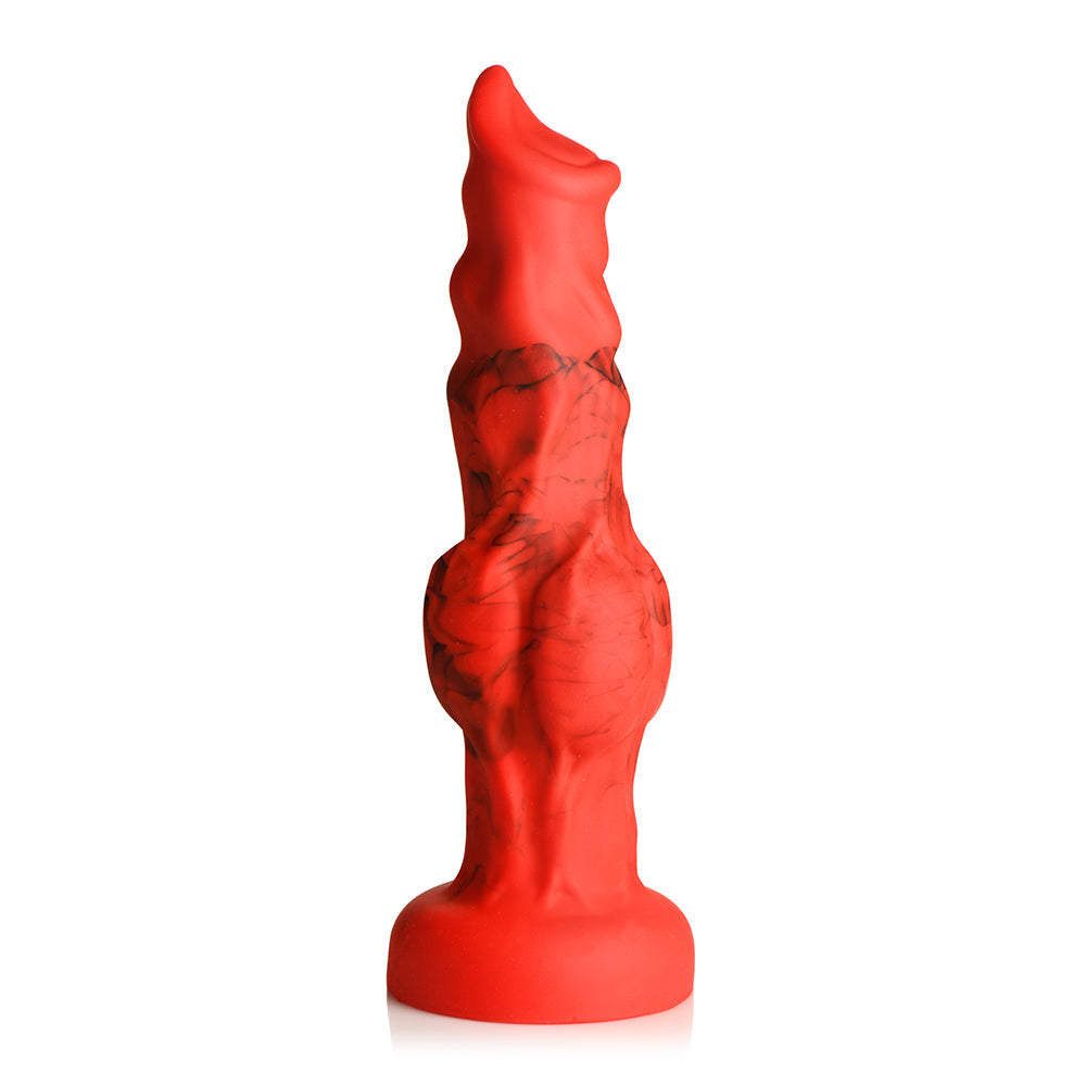 CREATURE COCKS FIRE HOUND SILICONE DILDO M