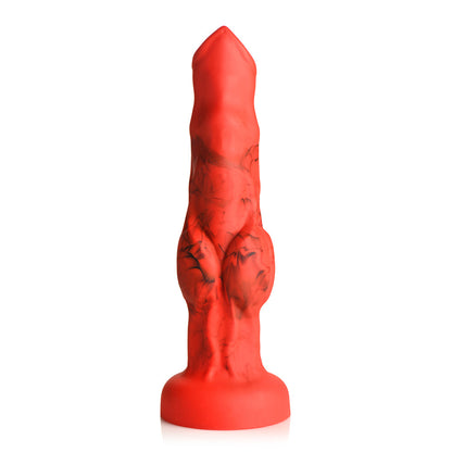 CREATURE COCKS FIRE HOUND SILICONE DILDO M