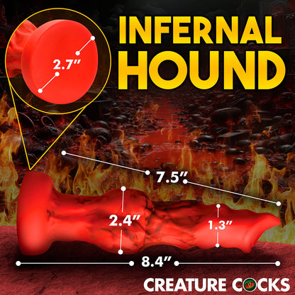 CREATURE COCKS FIRE HOUND SILICONE DILDO M