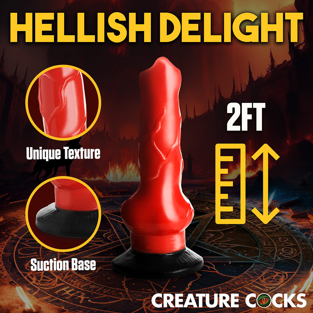 CREATURE COCKS GIANT HELL-HOUND CANINE PENIS 2 FT. DILDO