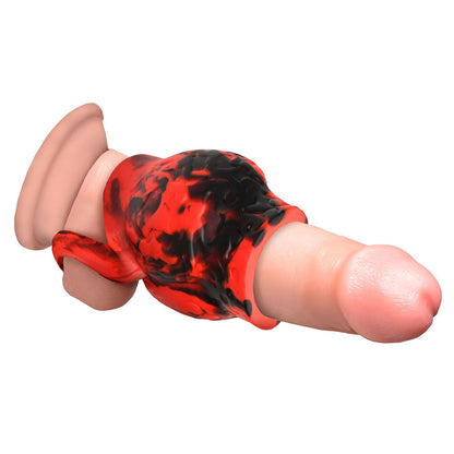 CREATURE COCKS HELL HOUND SILICONE GIRTH ENHANCER WITH BALL STRAP M