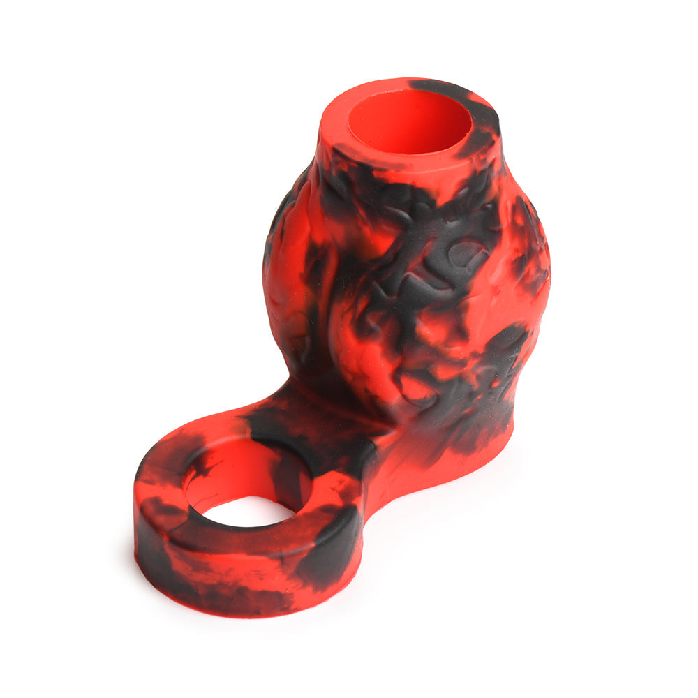 CREATURE COCKS HELL HOUND SILICONE GIRTH ENHANCER WITH BALL STRAP M