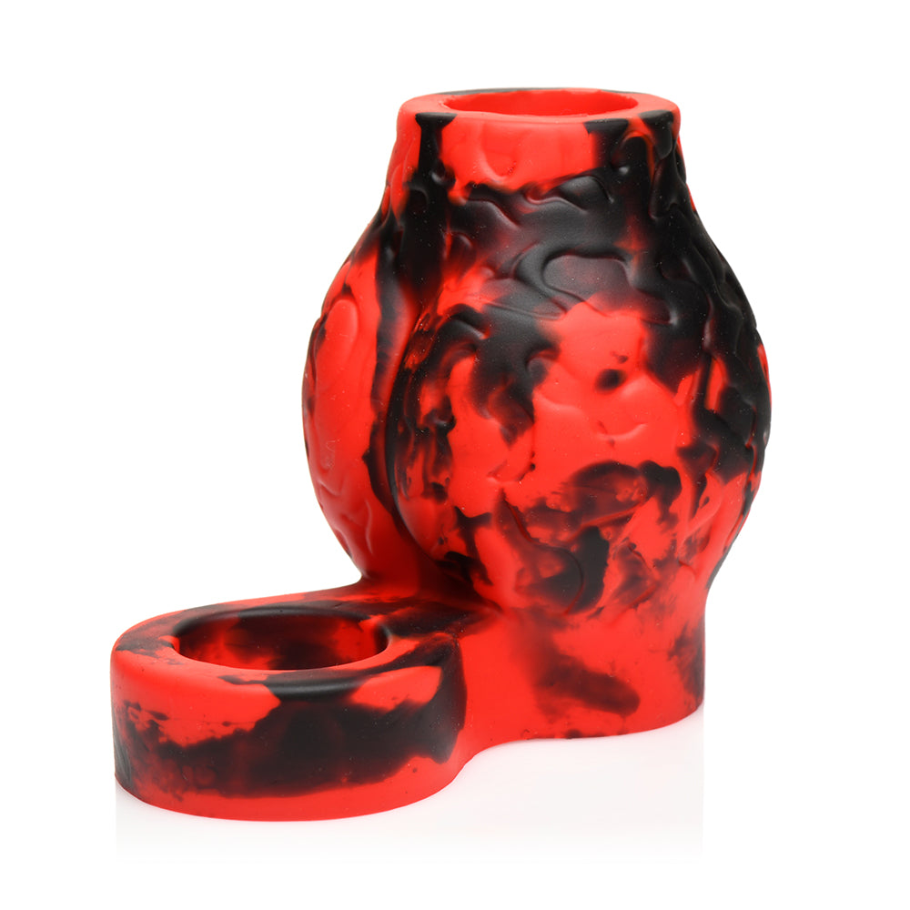 CREATURE COCKS HELL HOUND SILICONE GIRTH ENHANCER WITH BALL STRAP L