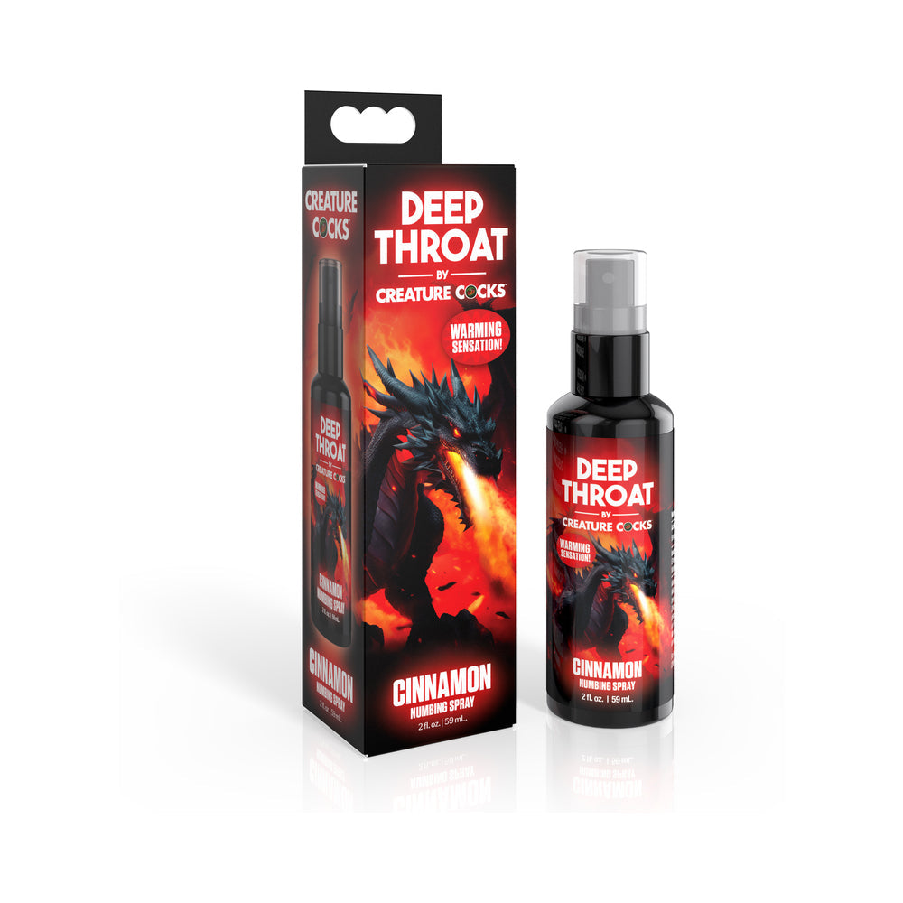 CREATURE COCKS THROAT NUMBING SPRAY CINNAMON 1 OZ.