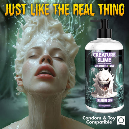 XR BRANDS - CREATURE SLIME CREATURE CUM UNSCENTED JIZZ LUBRICANT 16 OZ.