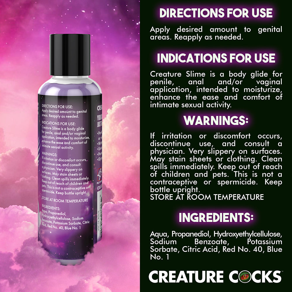 MARCAS XR - LUBRICANTE A BASE DE AGUA CREATURE SLIME MORADO 4 OZ.