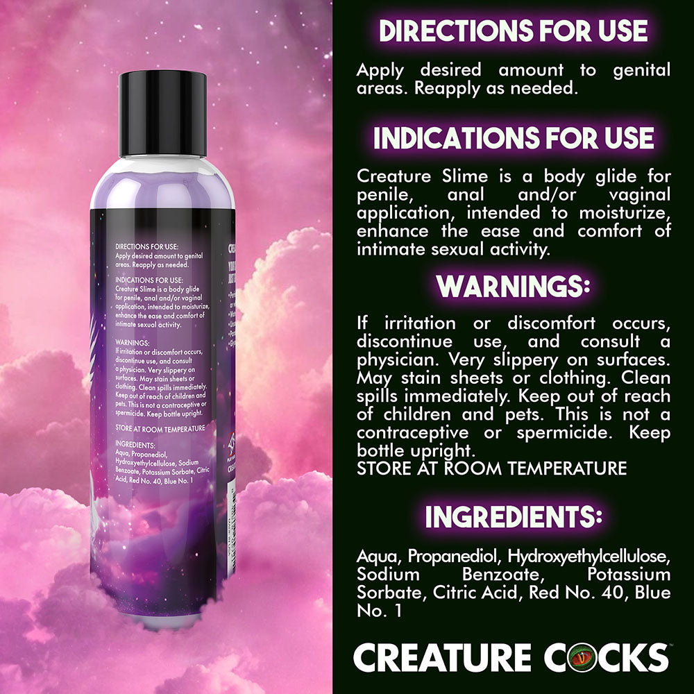 MARCAS XR - LUBRICANTE A BASE DE AGUA PURPLE CREATURE SLIME 8 OZ.