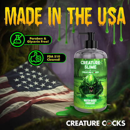 XR BRANDS - CREATURE SLIME WATER-BASED LUBRICANT 16 OZ.