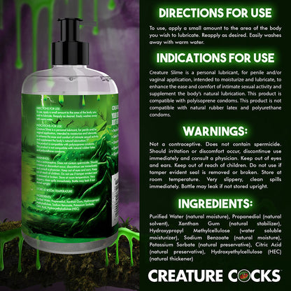 XR BRANDS - CREATURE SLIME WATER-BASED LUBRICANT 16 OZ.