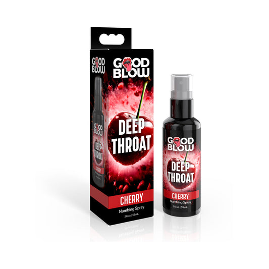 XR BRANDS - GOOD BLOW DEEP THROAT SPRAY CHERRY 1 OZ.