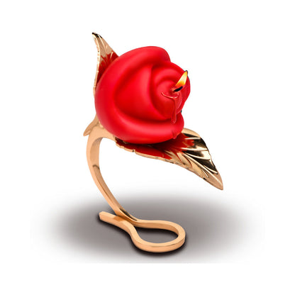 MASTER SERIES BURNING PASSION ROSE CANDLE WITH HOLDER